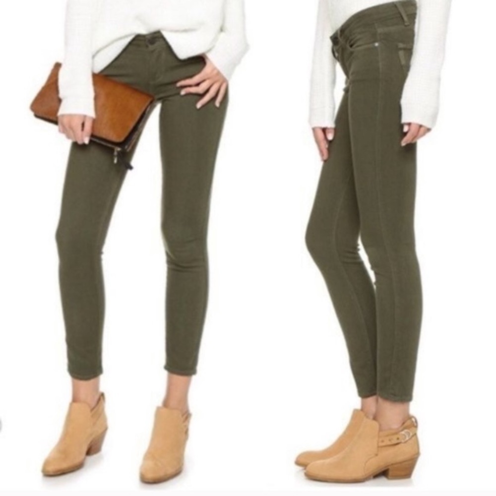 Paige dark moss jeans